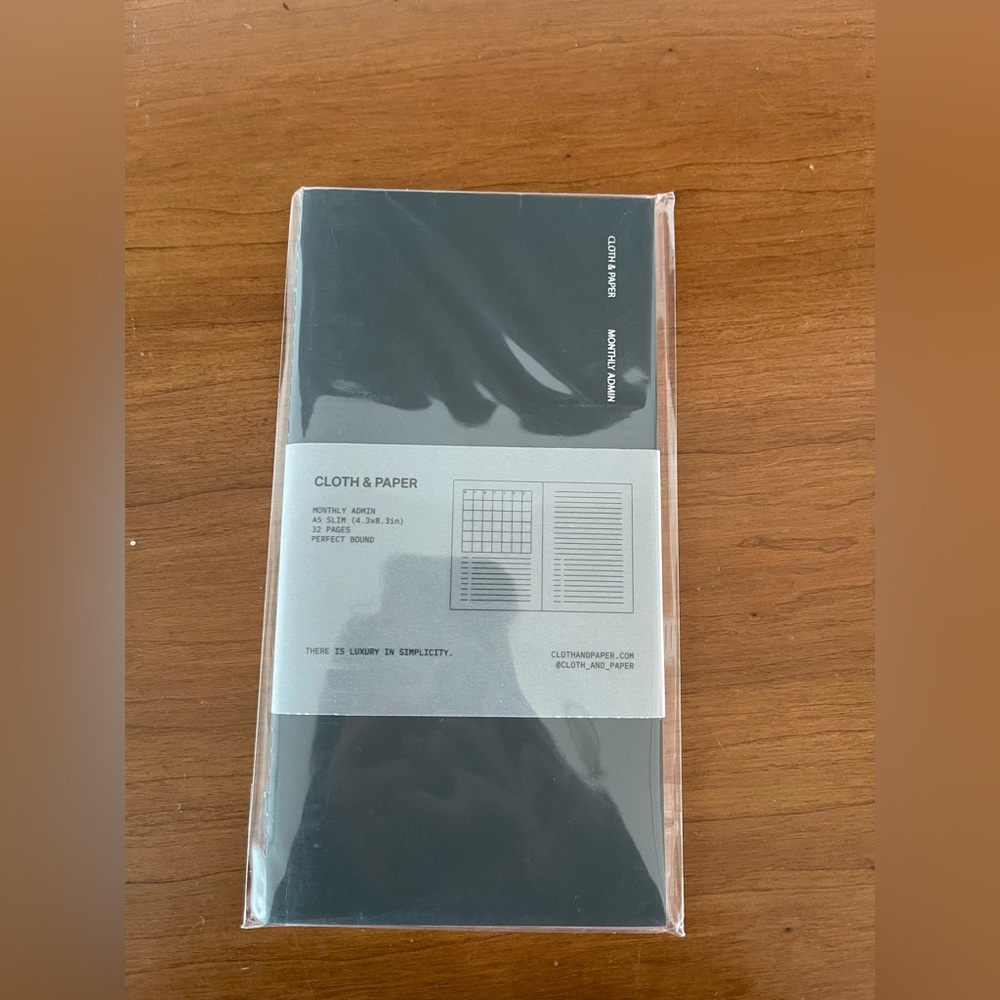 Cloth & Paper Notebook Set — blank, graph, weekly, monthly admin - Picture 5 of 5